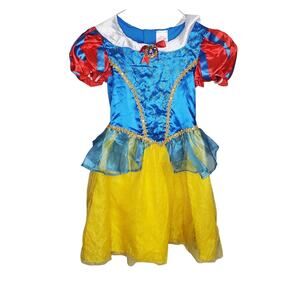 NWT Snow White Disney Princess Dress! Girls Size Small Glitter Dress Up Costume